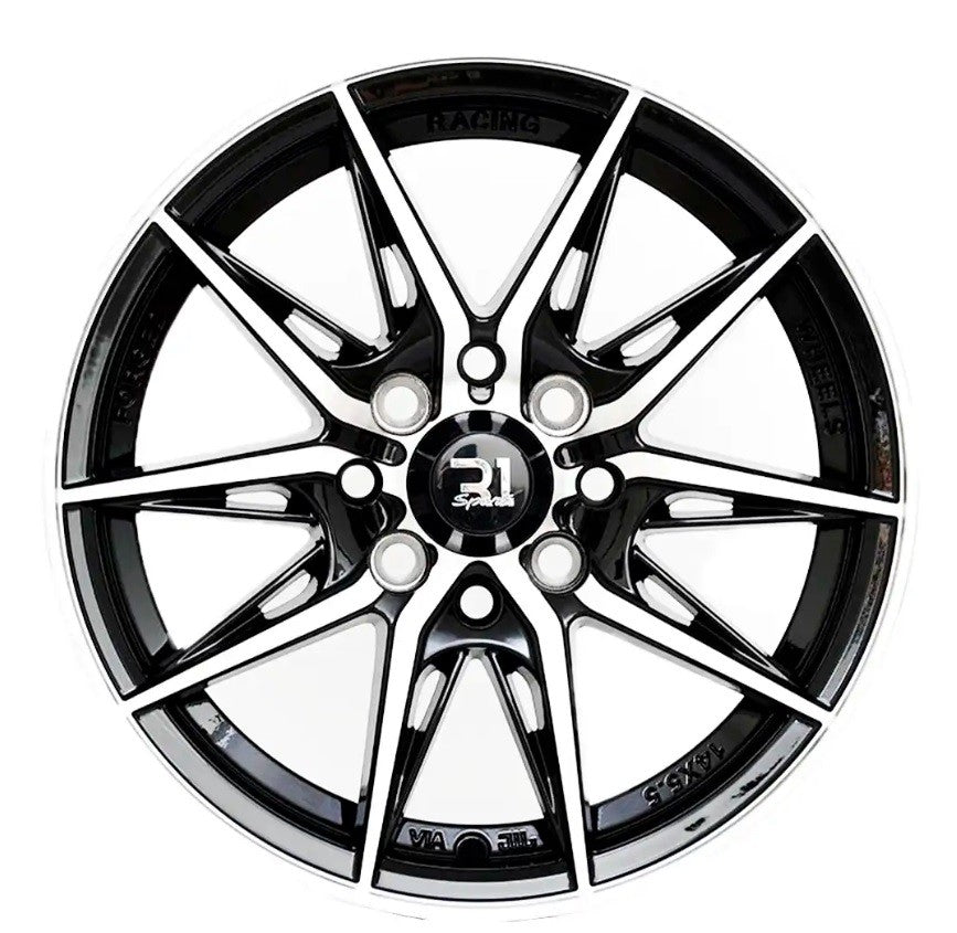 Rin 14" Black Polish 4 Birlos 4x100/4x108