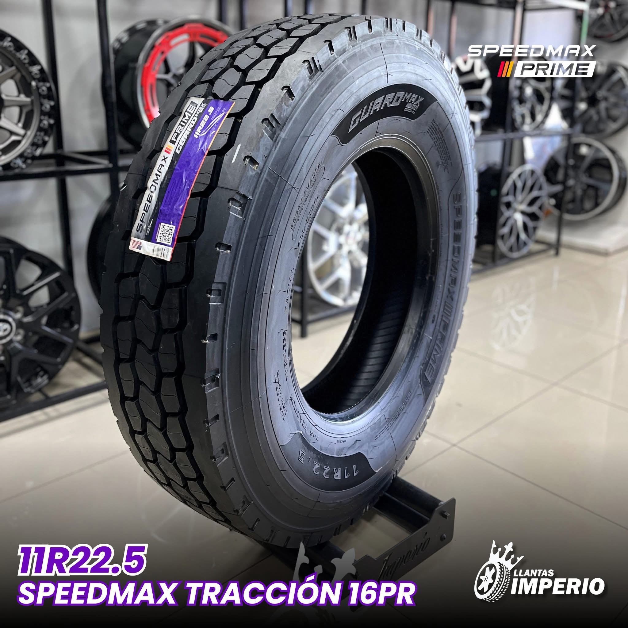 LLANTA SPEEDMAX GUARDMAX AR 16 PR QA03 SPP TRACCION 11R22.5