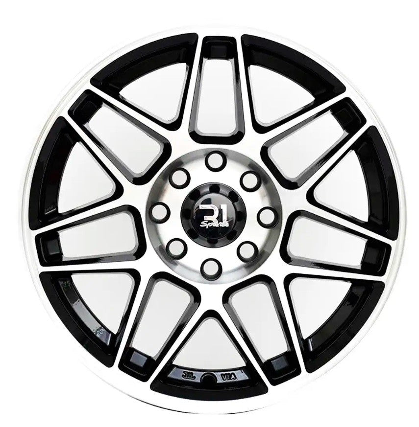 Rin 14" Black Polish 4 Birlos 4x100/4x108